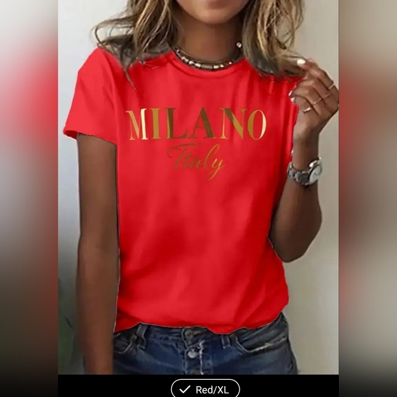 Tops - Ladies Red T Shirt